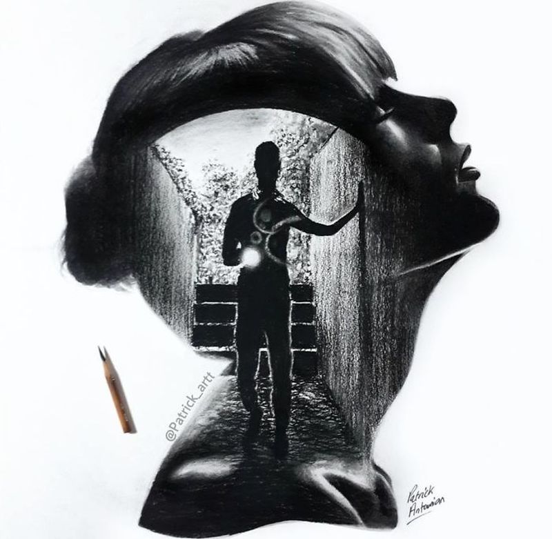 Double-Exposure-Drawings-by- Patrick Antounian