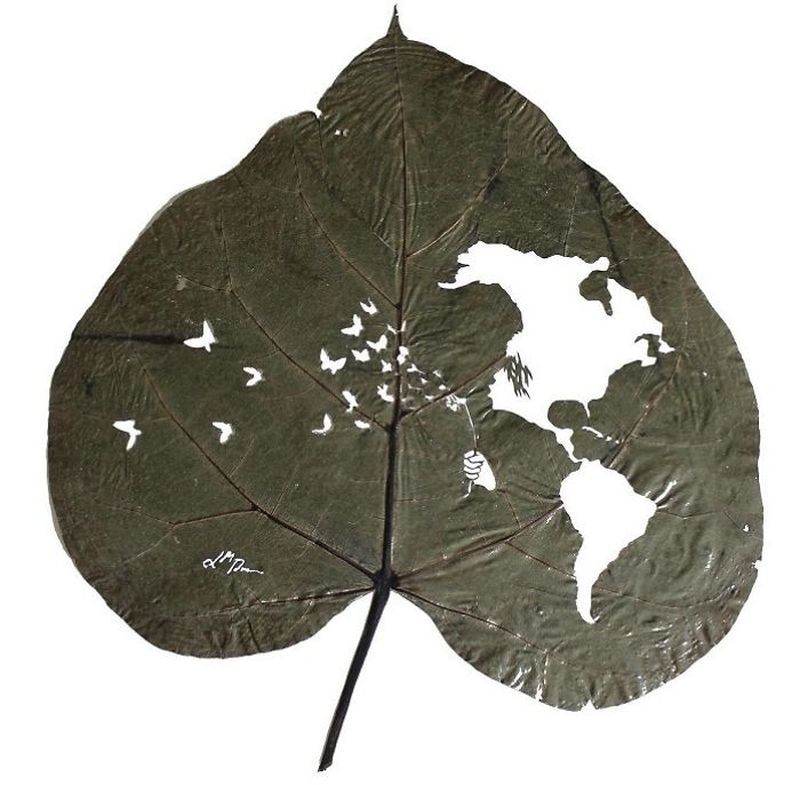 Leaf Art by Lorenzo M. Durán