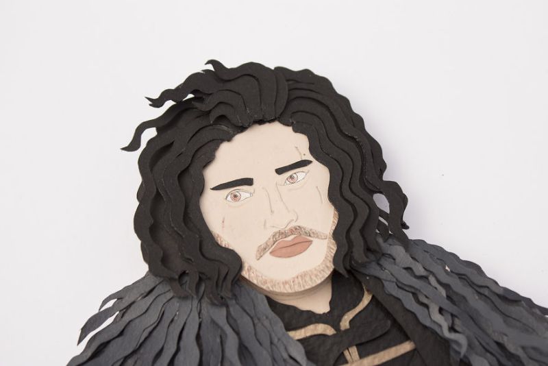 Paper Cut Jon Snow by NVillustraion