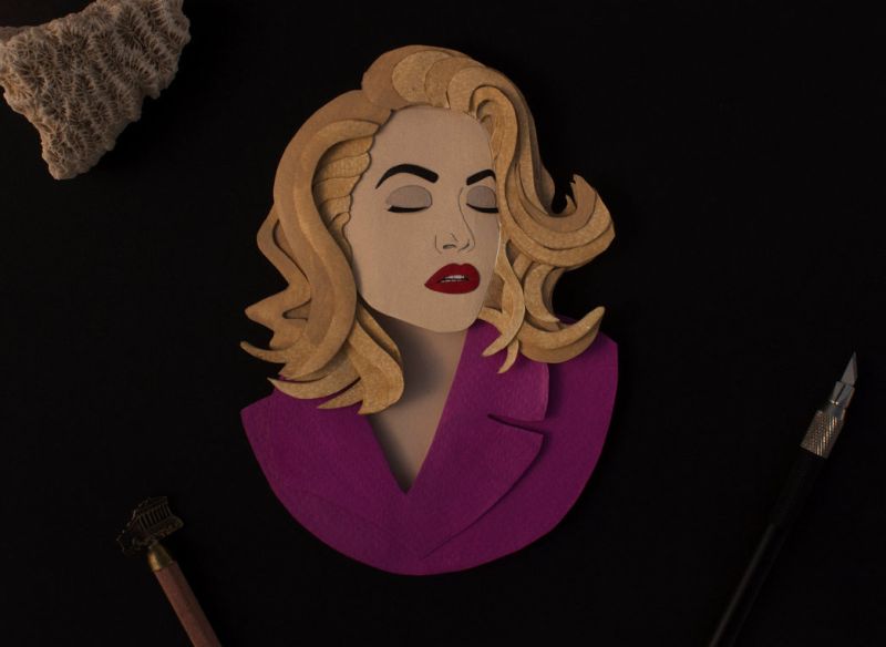 Paper Cut Rita Ora by NVillustraion