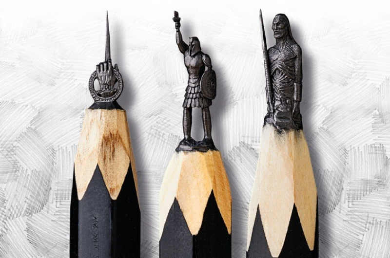 Artist carves Games of Thrones-inspired sculptures on pencil tips