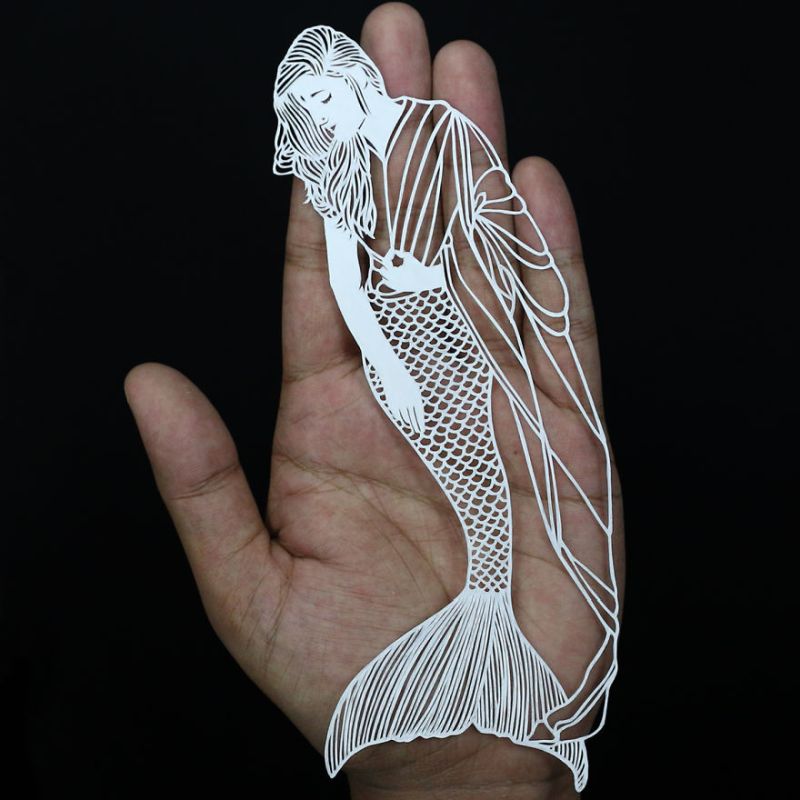 Indian Women Papercut by Parth Kothekar