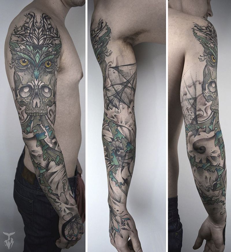 Nature-inspired tattoos by Boglárka Tóth