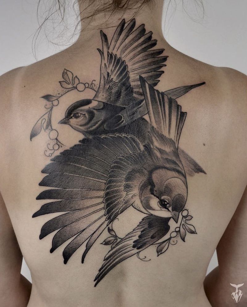 Nature-inspired tattoos by Boglárka Tóth