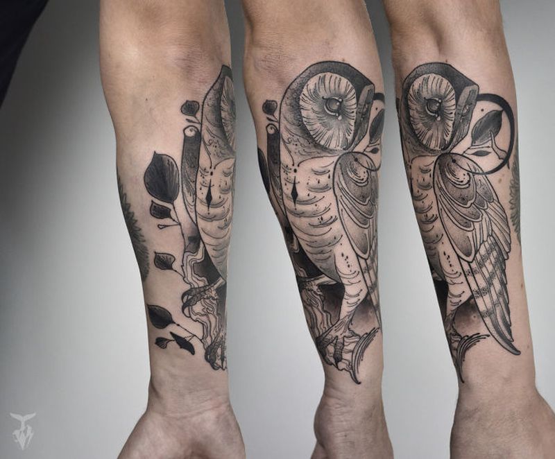 Nature-inspired tattoos by Boglárka Tóth
