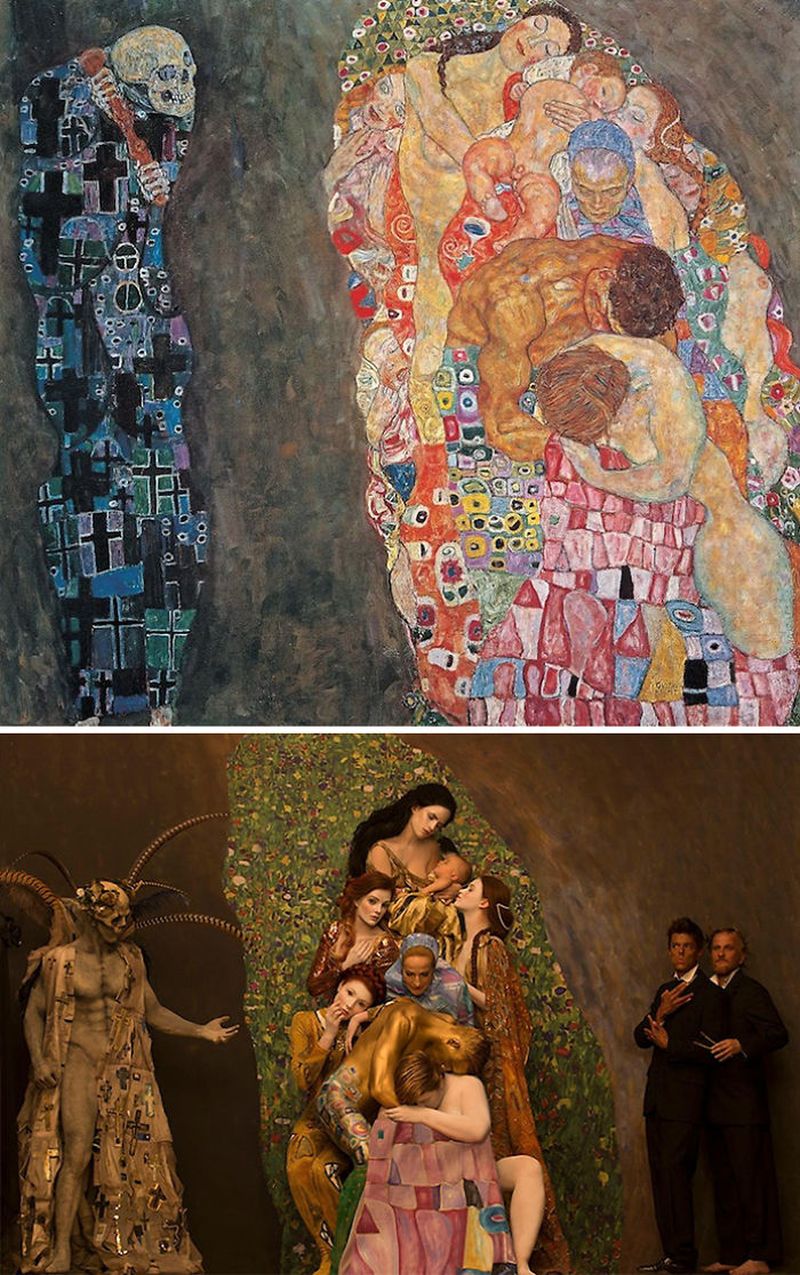 Photographer recreates Gustav Klimt’s iconic paintings with real models