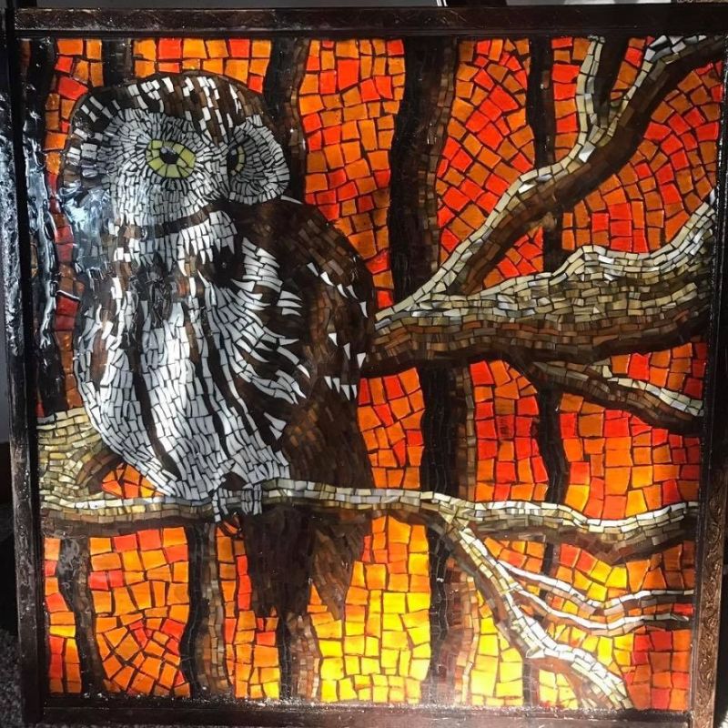 glass mosaic art by Kashena Hottinger