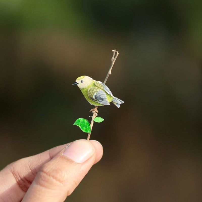 Miniature Paper Birds by NVIllustration