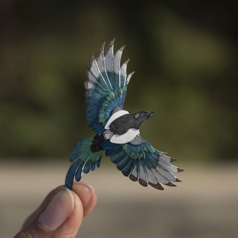 Miniature Paper Birds by NVIllustration