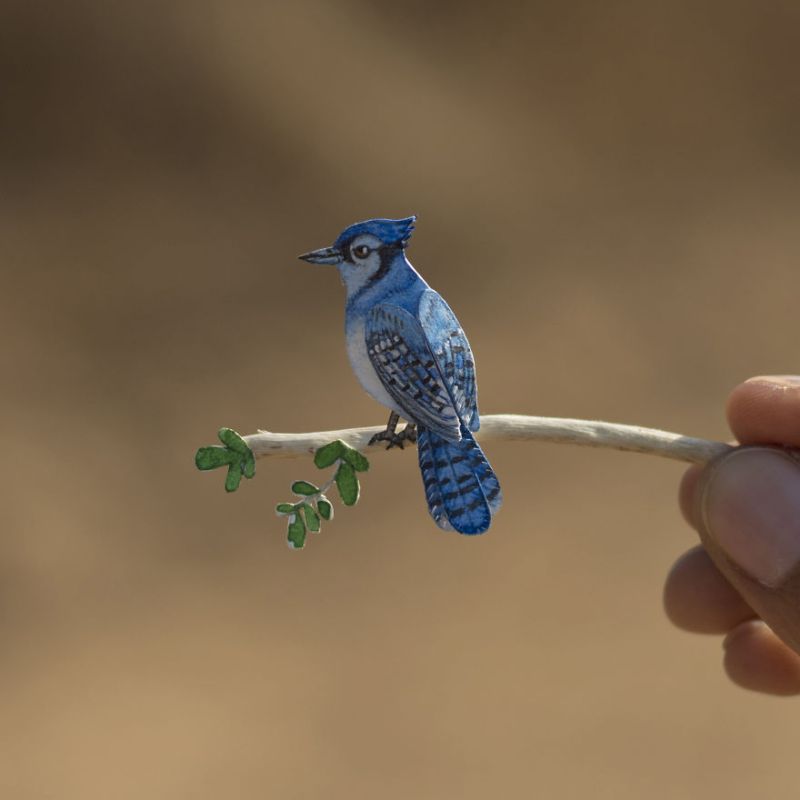 Miniature Paper Birds by NVIllustration