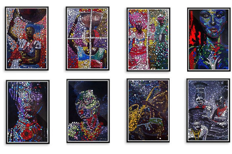 Mosaic Paintings by Judah Jibrin