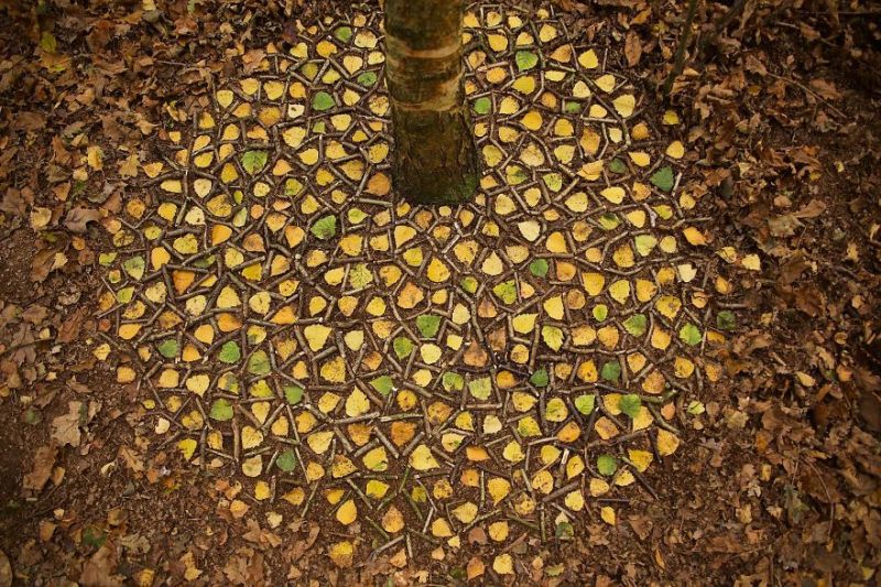 james-brunt-land art using natural materials