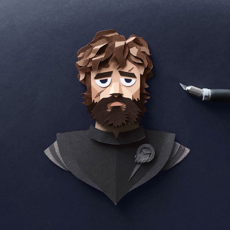 Paper Cut Game of Throne Characters by Robbin Gregorio