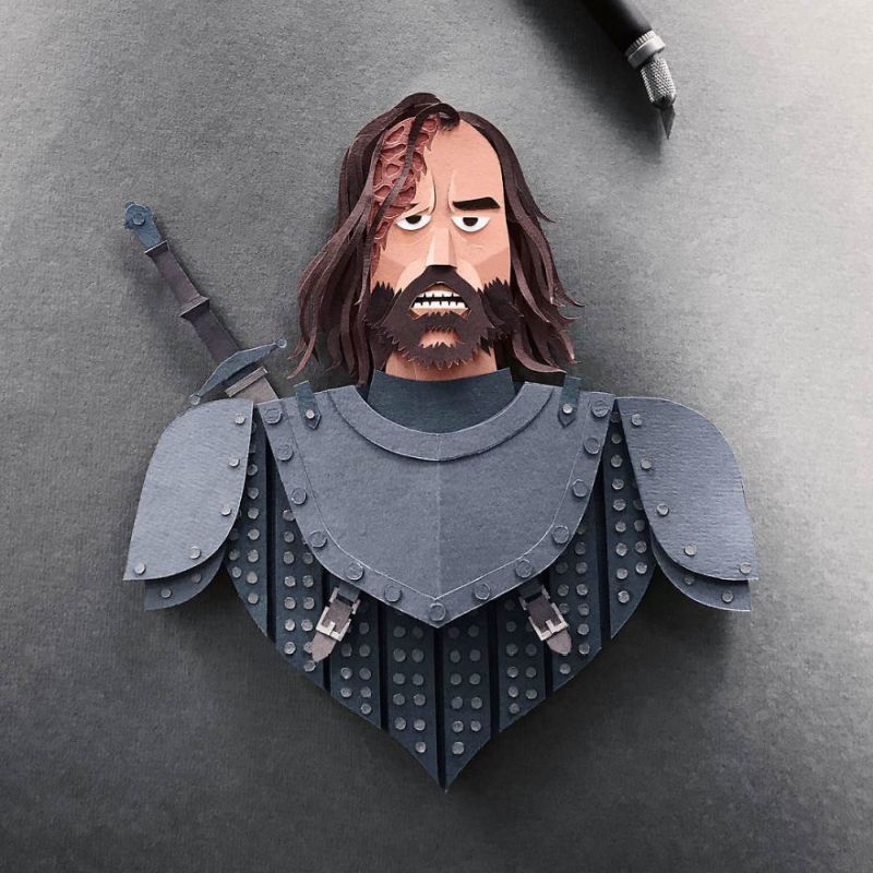 Paper Cut Game of Throne Characters by Robbin Gregorio