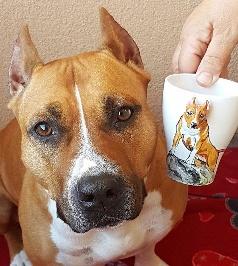 Camelia Rolea Creates Handmade 3D Sculptures of Pets on Mugs