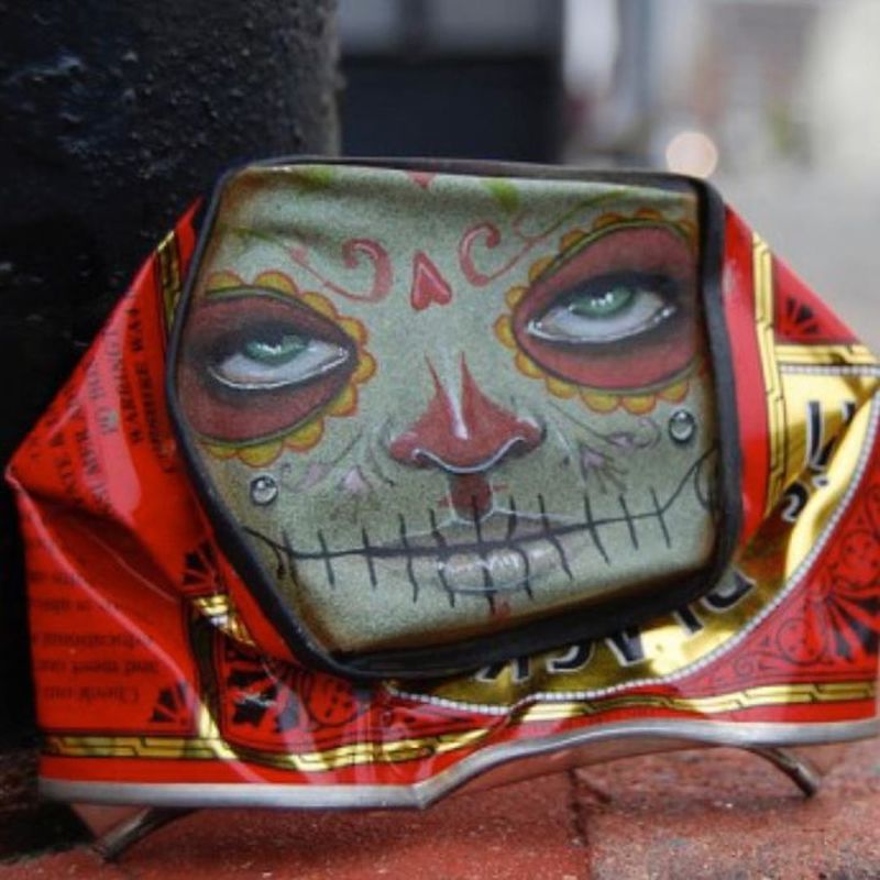 Life-Like Paintings on Found Objects by My Dog Sighs