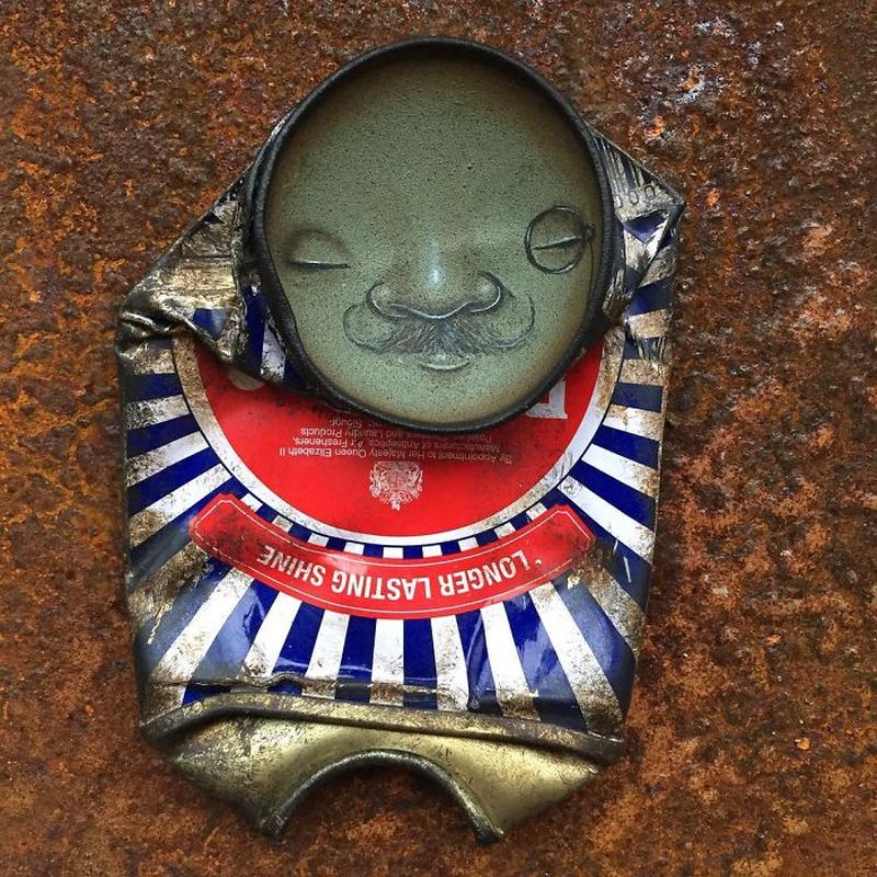 Life-Like Paintings on Found Objects by My Dog Sighs