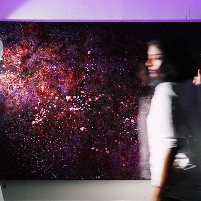 Galaxy Resin Paintings by Shehrezade M. B.-3