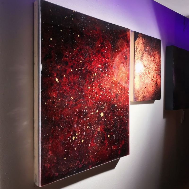 Galaxy Resin Paintings by Shehrezade M. B.-7